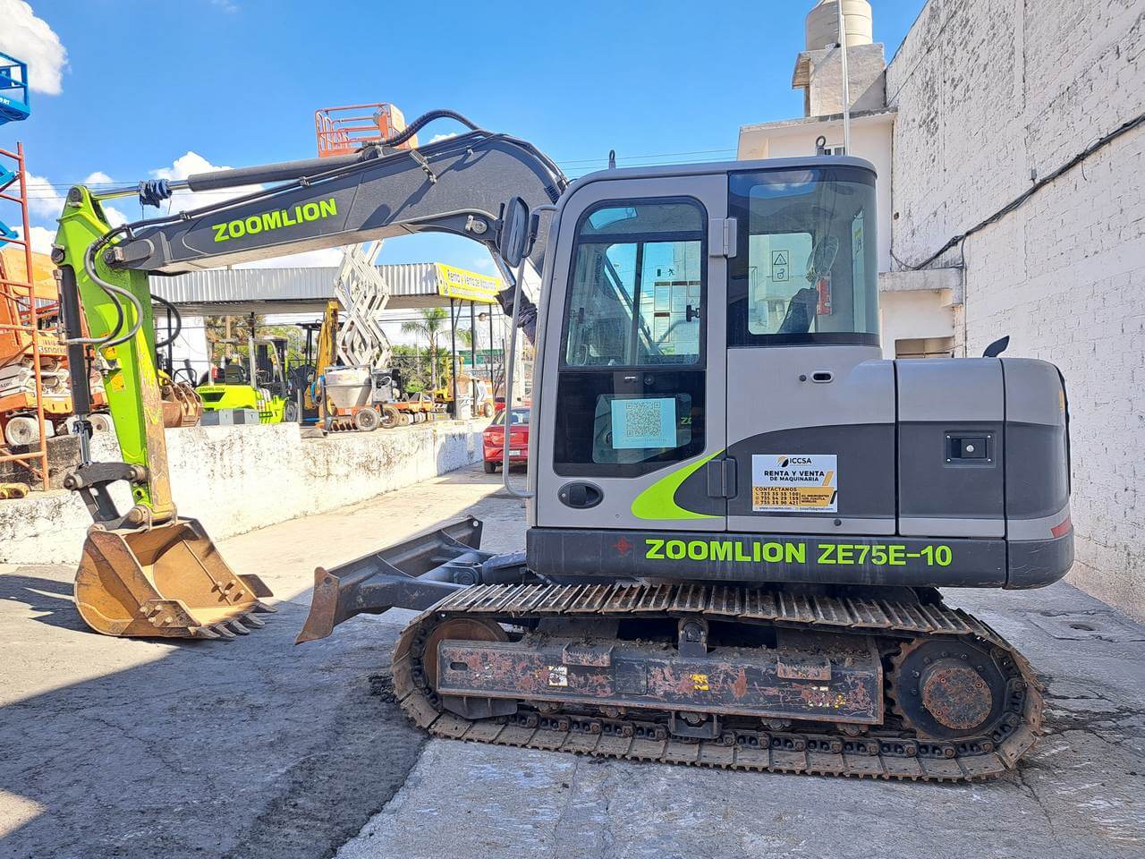 miniexcavadora zoomlion de 7.5 toneladas
